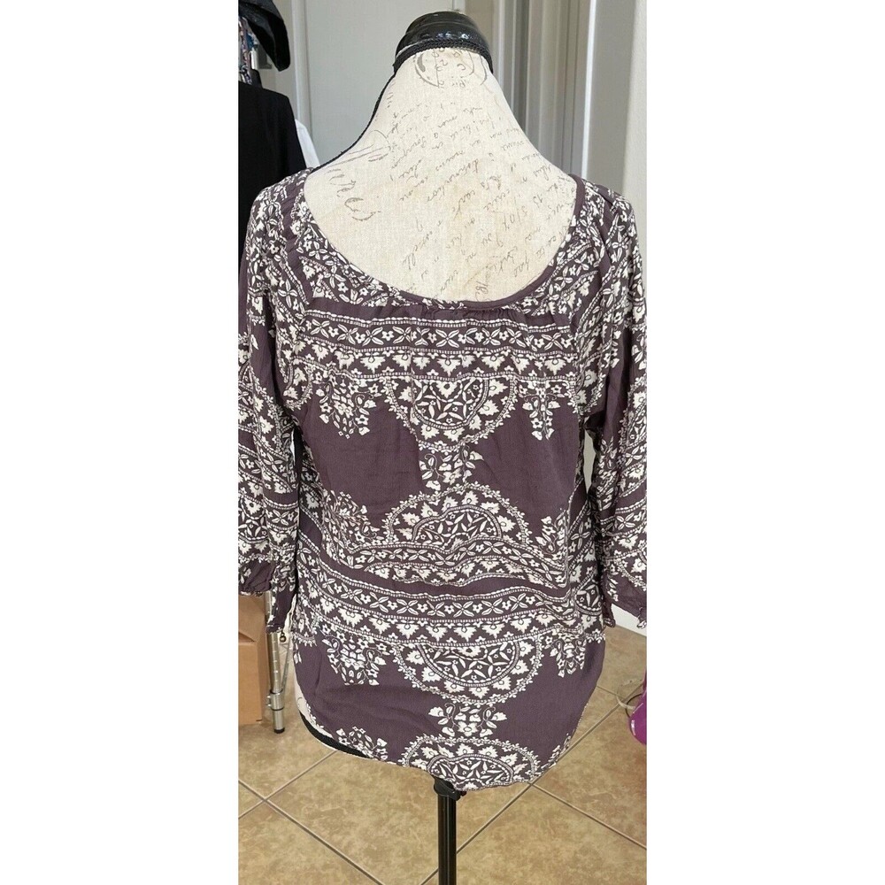 Forever 21 Women's Blouse Sz Small Bohemian Hippie Festival Gypsy Inspired Indie - Picture 5 of 13